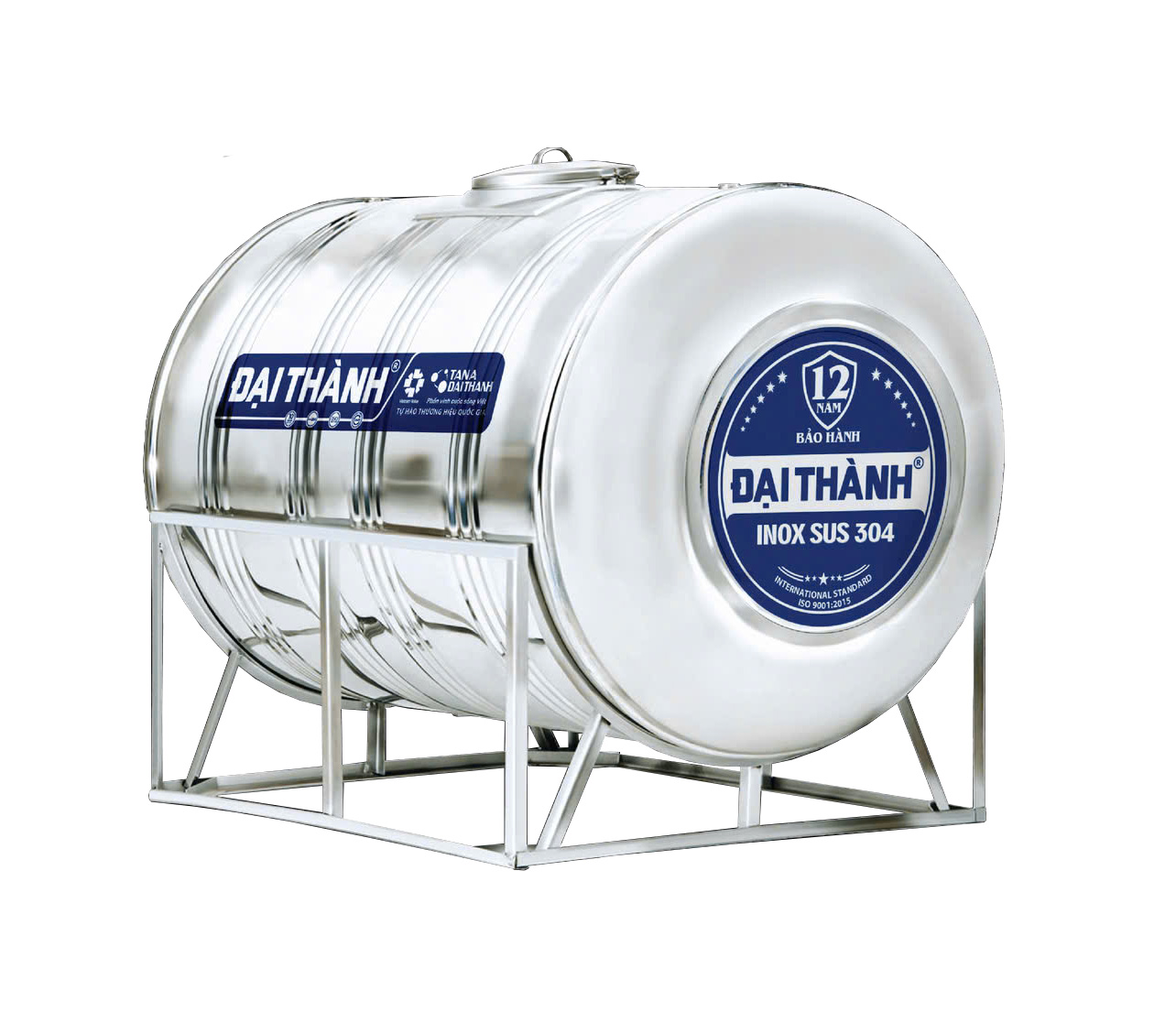BỒN INOX ĐẠI THÀNH 2.500L NGANG